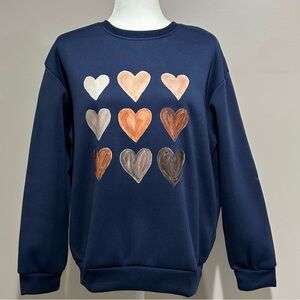 Women’s Heart Graphic Pullover Sweatshirt
